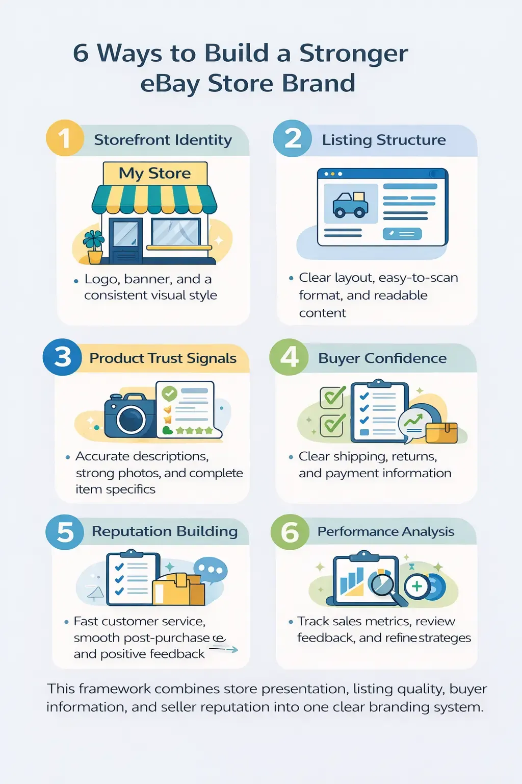 image showing eBay branding tips and improve conversion rates tips