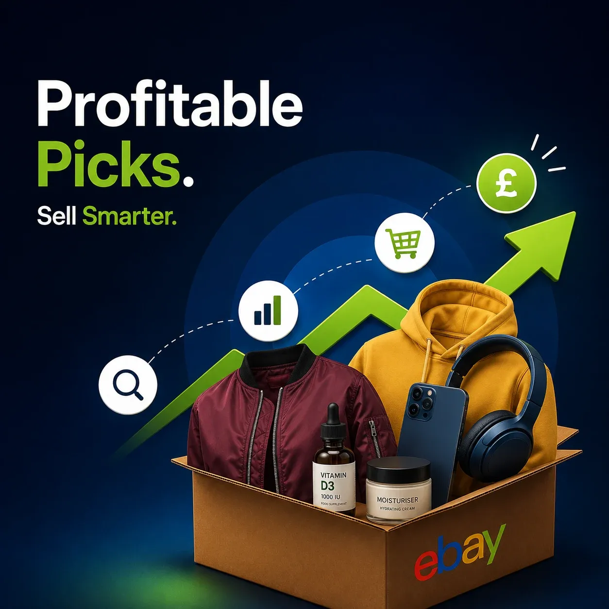 An image showing most profitable items to sell on eBay