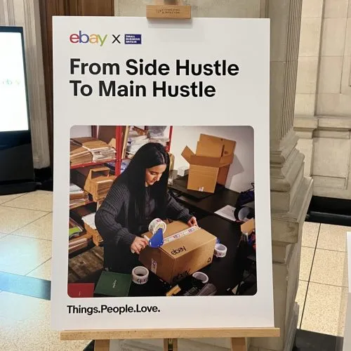 image showcasing the event from side hustle to main hustle"